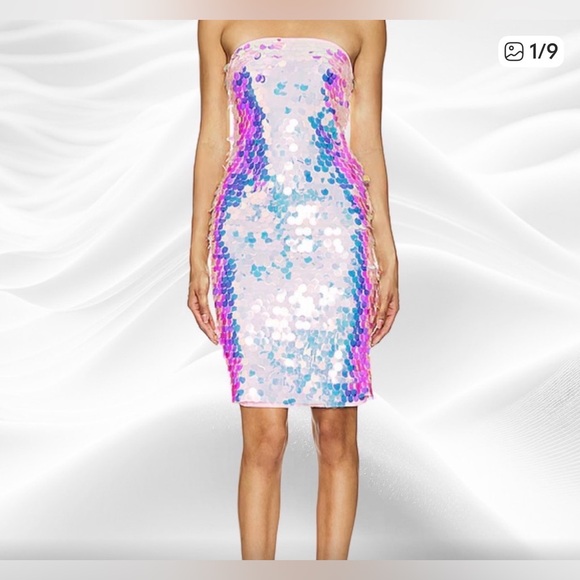 Susana Monaco Sequin Midi Dress NWT - Picture 2 of 13